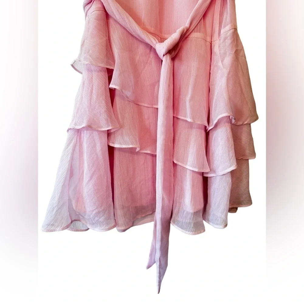 Express Tiered Ruffle Mini Dress Size S - Picture 6 of 8